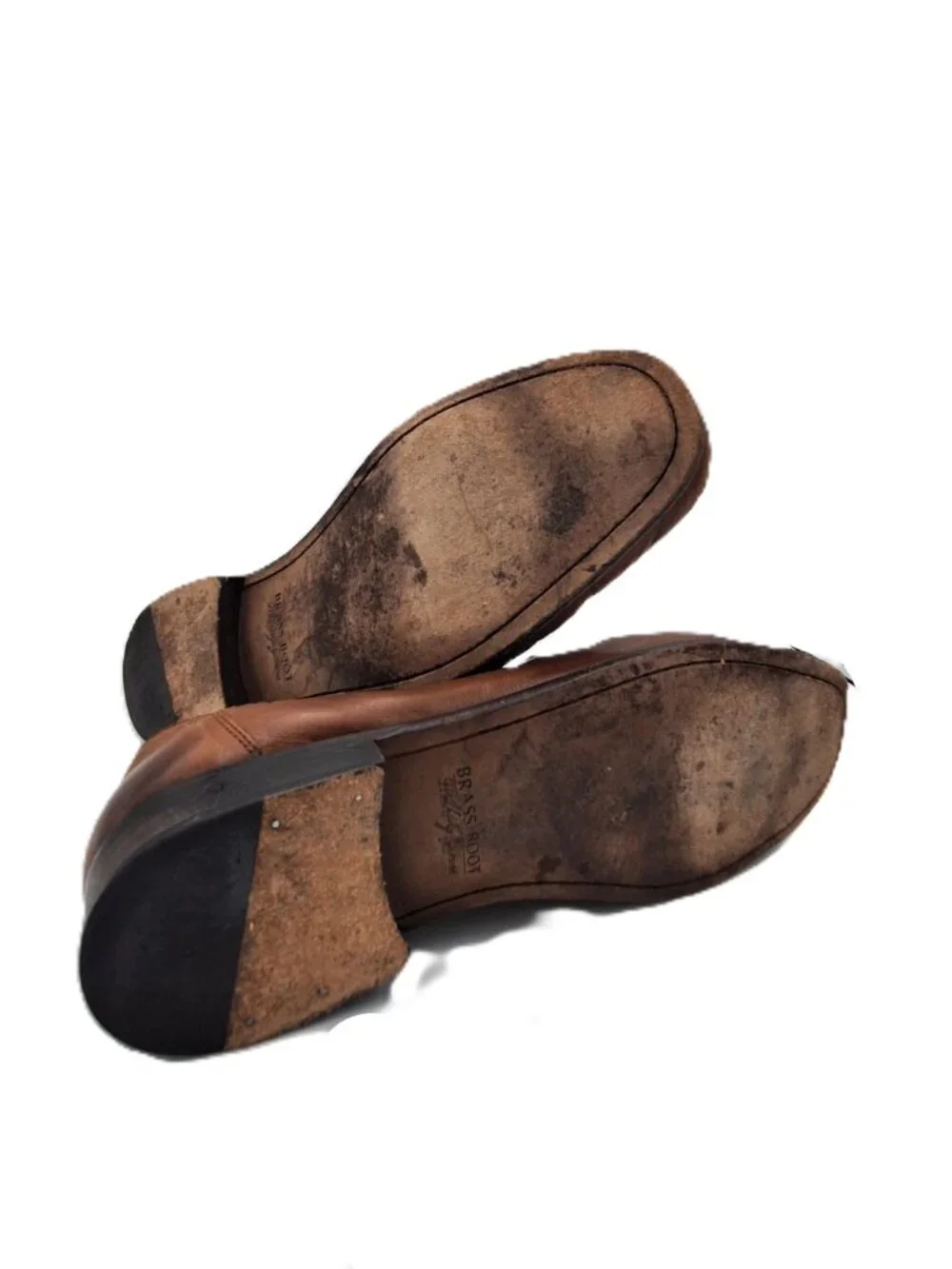 Brass Boot 11 1/2 M men's brown slip on shoe